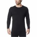 32 Degrees Heat by Weatherproof Mens Warm Base Layer Crew Long Sleeved Tee, Black, Small