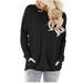 Women's Casual Loose Crewneck Long Sleeve Sweatshirts Solid Tie Dye Soft Thin Pullover Blouses Shirt Tops