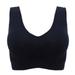 Women Breathable Mesh Sport Bra Top Hollow Out Cross Shockproof Push Up Sport Bras For Fitness Running Gym Vest Top Black XXXL