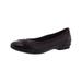 Clarks Womens Sara Tulip Patent Leather Slip On Ballet Flats