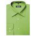 Amanti CL1021-18 1-2x34-35 Amanti Mens Wrinkle Free Apple Green Dress Shirt - Apple Green-18 1-2 x 34-35
