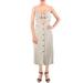 Bishop + Young Womens Linen Blend Striped Midi Dress