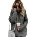 Women's Chunky High Roll Polo Neck Jumper Sweaters Knitted Tops Loose Knitwear