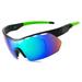 Obaolay Men's UV400 Polarized Sunglasses TR90 Frame for Cycling Running Sun Shades Glasses Eyewear Goggles Multi-colored