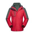 Men Outdoor Jacket, Long Sleeve Hooded Zipper High Collar Elastic Cuff Plush Coat with Pockets for Winter