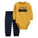 Child of Mine by Carter's Baby Boy Long Sleeve Bodysuit and Pant Outfit Set, 2 pc set