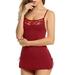 Junior One Piece Adjustable Layers Solid Pattern Lingerie