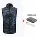 CVLIFE Electric USB Winter Heated Warm Slim Vest Men Women Heating Coat Jacket Clothing With USB Power Pack, For Outdoor Motor Fishing Hiking Hunting Camping, Fits Men and Women