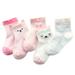 5 Pair/set Baby Girl Boy Spring Mesh Anti-slip Stockings Children Cartoon Socks Cotton Socks Leg Warmers,Pink,S