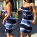 Women's Sexy Glamorous Tie-Dye Round Neck Sling Dress