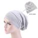 Satin Lined Sleep Cap Hair Cover Bonnet Slouchy Beanie Slap Hat Night Hair Cap Sleepwear for Women