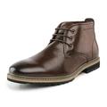 Bruno Marc Mens Chelsea Chukka Ankle Boots Military Combat Boots Oxfords Dress Riding Boots BERGEN_11 BROWN Size 8