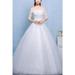 Women Lace Off Shoulder Slim Wedding Dress