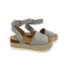 Women's Summer Sandals Platform Open Toe Wedge Heels Ankle Strap Casual Shoes