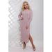 Winter & Autumn Casual Women Pure Color Long Sleeve Turtleneck Sweater Dresses Ladies Twisted Chunky Knit Mini Dress