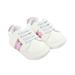 Binpure Baby Boys Girls Leather Sneakers Casual Striped Lace Up Crib Shoes Non-Slip Sole