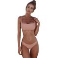 Yiwula Women Bandeau Bandage Bikini Set Push-Up Brazilian Swimwear Beachwear Swimsuit Swimsuit for women