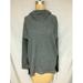 CALVIN KLEIN Womens Gray Long Sleeve Cowl Neck Hoodie Sweater Size L