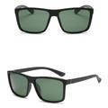 w Black Square Frame Polarized Sunglasses Driving Mens Designer Retro Eyewear