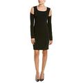 Helmut Lang Sleeve Cutout Dress, Black, 0