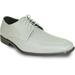 ALLURE MEN Dress Shoe AL01 Fashion Tuxedo for Wedding, Prom and Formal Events with Wrinkle Free Material Cement Grey 9.5W