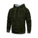 UKAP Men's Camouflage Thicken Jersey Pullover Sherpa Lined Fleece Hoodie Athletic-Fit Heavyweight with Kangaroo Pockets Elastic Cuffs