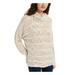 AMERICAN RAG Womens Beige Textured Heather Long Sleeve Cowl Neck Sweater Size XXL