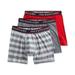 Polo Ralph Lauren Mens Charcoal/Red 3-Pk Classic Fit Stretch Boxer Briefs