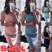 Pregnant Women Sleeveless Short Dress Tank Dress Maternity Dresses