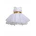 Listenwind Kids Baby Girls Princess Sequins Bowknot Tutu Party Dress Evening Cocktail Formal Ball Gown Dresses White