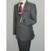 Men wool Suit PROFILE Giorgio Cosani 2 Button 930,03 Gray Slim Fit ships free