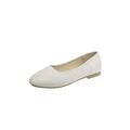 LUXUR Women Ballet Flats Classy Simple Casual Slip-on Comfort Walking Shoes