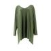 Linea Louis Dell'Olio Moss Crepe V-neck Swing Top Women's A302557