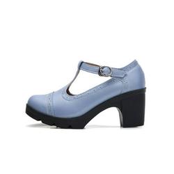 Colisha Womens Retro Brogue Lolita Block Heel Oxford Shoes Buckle Heeled Platform Shoes
