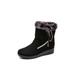 Avamo Women's Snow Ankle Boots Ladies Frost-proof Winter Warm Fur Lined Waterproof Sneakers Shoes