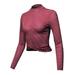 FashionOutfit Women's Casual Stripes Long Sleeve Twist Knotted Front Crop Top
