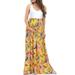 Niuer Womens Summer Maxi Dress Maternity Tank Top Casual Sleeveless Long Dresses Floral Print Loose Comfy Pregnancy Sundress