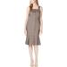 OAT New York Womens Juniors Cotton Flounce Hem Casual Dress