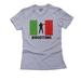 Italy Olympic - Modern Pentathlon - Flag - Silhouette Women's Cotton Grey T-Shirt