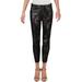 L'Agence Womens Margot Animal Print Coated Skinny Jeans