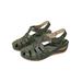 Wazshop Women's Summer Sandals Casual Bohemia Gladiator Wedge Shoes Comfortable Ankle Strap Outdoor Platform Sandal