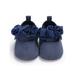 Lovely Kid Girls Princess Shoes Flowers Dance Shoes Suede Ballet Shoes Anti-slip Soft Sole Crib Hook & Loop Shoes (Toddler/Little Baby Girls)