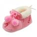 Baby Shoes Sweet Newborn Girls Schoenen Princess Bowknot Winter Warm First Walkers Soft Sole Infant Toddler Kids Cack Shoe