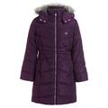 Calvin Klein Girls DARK PURPLE Aerial Hooded Jacket, S (7) Girls