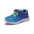 Girls' Sneaker Toddler Shoes - Tennis Kid Shoe - White & Aqua or Blue & Purple - Size 5-10