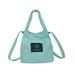 Wholesale new Korean version of literature and leisure casual shoulder canvas Messenger bag female mini bag small fresh Sen bucket bag green