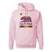 California Republic Bear Logo Retro Mandala Mosaic Mens Fashion Hooded Sweatshirt Graphic Hoodie, Light Pink, Medium