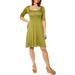 24/7 Comfort Apparel Women's 3/4 Sleeve Dress