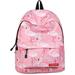 Girl Backpack School Bag College Waterproof Daypack for Teenage Trips Picnic (Pink-Flamingo)