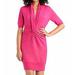 RACHEL ROY Womens Pink Short Sleeve V Neck Short Body Con Cocktail Dress Size XS